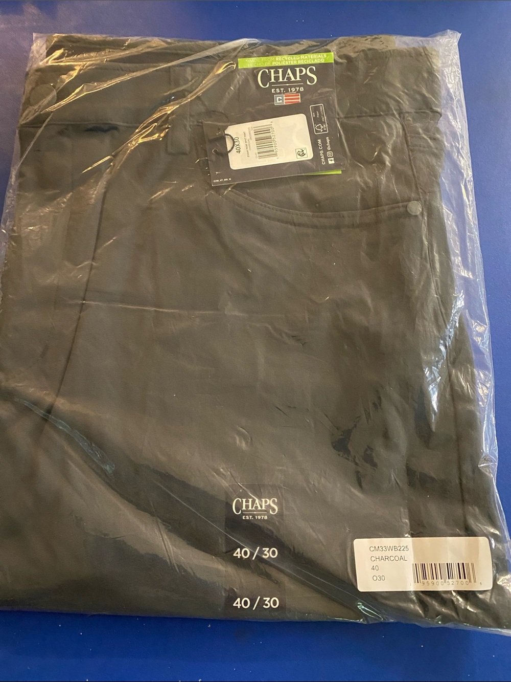 Chaps Charcoal Men's Chinos